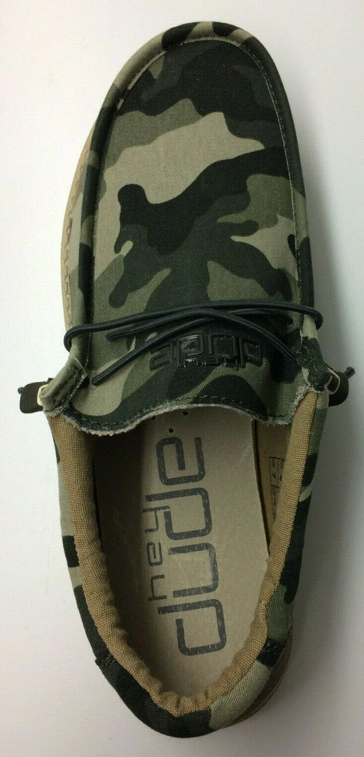 Hey Dude Wally Camo Men's Casual Comfortable Lightweight Slip On Shoes Hey Dude Shoes 6 Hey Dude Wally Camo Men's Casual Comfortable Lightweight Slip On Shoes Hey Dude Shoes