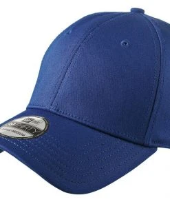 New Era 39THIRTY Flex Structured Stretch Hat Blank Cap - Black, White, Navy, Red