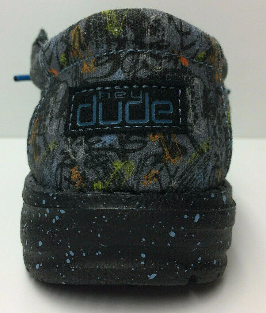 Hey Dude Wally Youth Chambray Wave Ride Lightweight Slip On Casual Comfort Shoes Hey Dude Shoes 4 Hey Dude Wally Youth Chambray Wave Ride Lightweight Slip On Casual Comfort Shoes Hey Dude Shoes