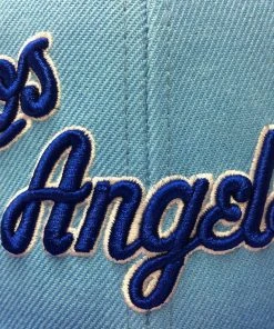 Los Angeles Lakers LA Mitchell & Ness NBA Hardwood Classic Snapback Hat 2Tone