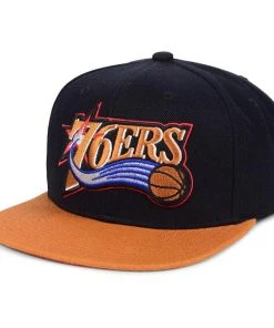 Philadelphia 76ers Mitchell & Ness NBA Snapback Hat 2Tone Cap Sixers Iverson