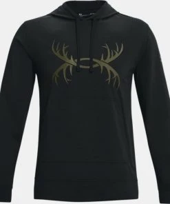 Under Armour Men's UA Sports Style Antler Logo Hoodie Sweatshirt Antler Hooded