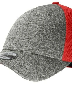 New Era 39THIRTY Shadow Heather Flex Mesh Structured Stretch Hat Blank Cap