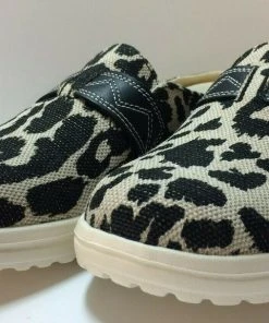 Hey Dude Wendy Nora Black Cheetah Lightweight Casual Comfy Slip On Women's Shoes