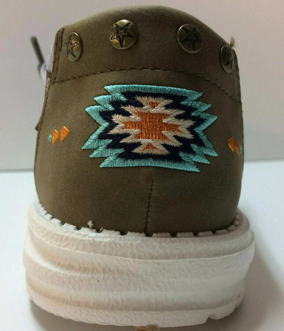 Hey Dude Wendy Rodeo Blue Aztec Women's Lightweight Casual Comfort Slip On Shoes Hey Dude Shoes 4 Hey Dude Wendy Rodeo Blue Aztec Women's Lightweight Casual Comfort Slip On Shoes Hey Dude Shoes