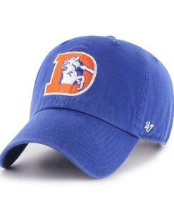 ’47 Denver Broncos D '47 Brand NFL Clean Up Adjustable Strapback Hat Dad Cap Legacy