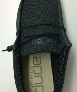 Hey Dude Wally Sox Micro Total Black Lightweight Slip On Casual Men's Shoes 11 Hey Dude Wally Sox Micro Total Black Lightweight Slip On Casual Men's Shoes