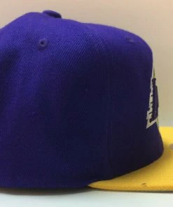 Los Angeles Lakers LA Mitchell & Ness NBA Snapback Hat 2Tone Adjustable Cap Flat
