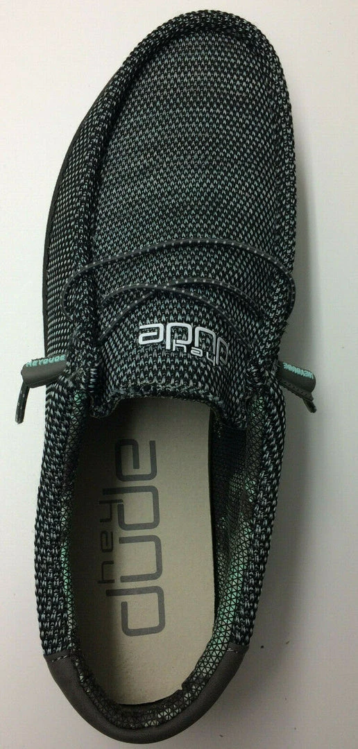 Hey Dude Wally Sox Asphalt Azur Men's Lightweight Slip On Casual Comfort Shoes Hey Dude Shoes 6 Hey Dude Wally Sox Asphalt Azur Men's Lightweight Slip On Casual Comfort Shoes Hey Dude Shoes