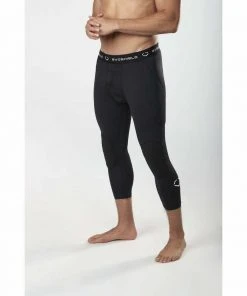 EvoShield Men's 3/4 Sliding Tights Slider Shorts Baseball/Softball Padded Black