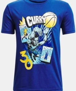Under Armour Boy's UA Curry Comic Book Steph Curry Short Sleeve Graphic T-Shirt