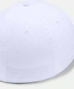 Under Armour Men's UA Blitzing Blank Stretch Fit Cap Curved Flex Hat 1325823