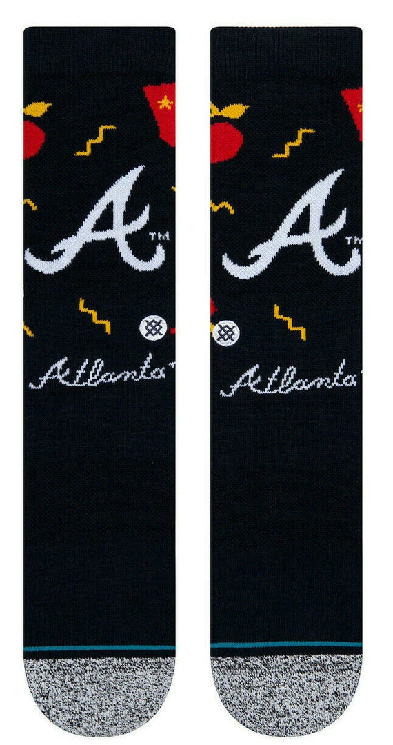 2022 Atlanta Braves Stance MLB ATL Landmark Baseball Socks Large Men's 9-13 2 2022 Atlanta Braves Stance MLB ATL Landmark Baseball Socks Large Men's 9-13