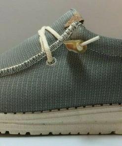 Hey Dude Wally Eco Sox Cobblestone Men's Shoe Lightweight Casual Slip On Shoes