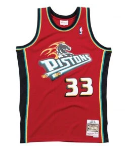 Grant Hill Detroit Pistons Mitchell & Ness NBA Authentic Jersey 1999-2000 Red 7 Grant Hill Detroit Pistons Mitchell & Ness NBA Authentic Jersey 1999-2000 Red