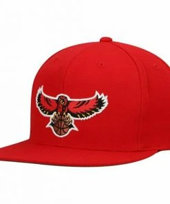 Atlanta Hawks Mitchell & Ness NBA Snapback Hat Hardwood Classics Cap Retro