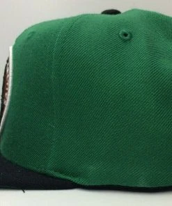 Boston Celtics Mitchell & Ness NBA Adjustable Snapback Hat 2Tone Flat Brim Cap