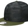 New Era 9FIFTY Camo Flat Brim Adjustable Snapback Hat Cap Blank 950 Many Colors