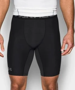 Under Armour Men's UA HeatGear Armour Long Compression Shorts Workout 9" Length 10 Under Armour Men's UA HeatGear Armour Long Compression Shorts Workout 9