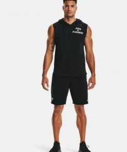 Under Armour Mens UA Project Rock Terry Sleeveless Hoodie Iron Paradise Rock 20 Under Armour Mens UA Project Rock Terry Sleeveless Hoodie Iron Paradise Rock