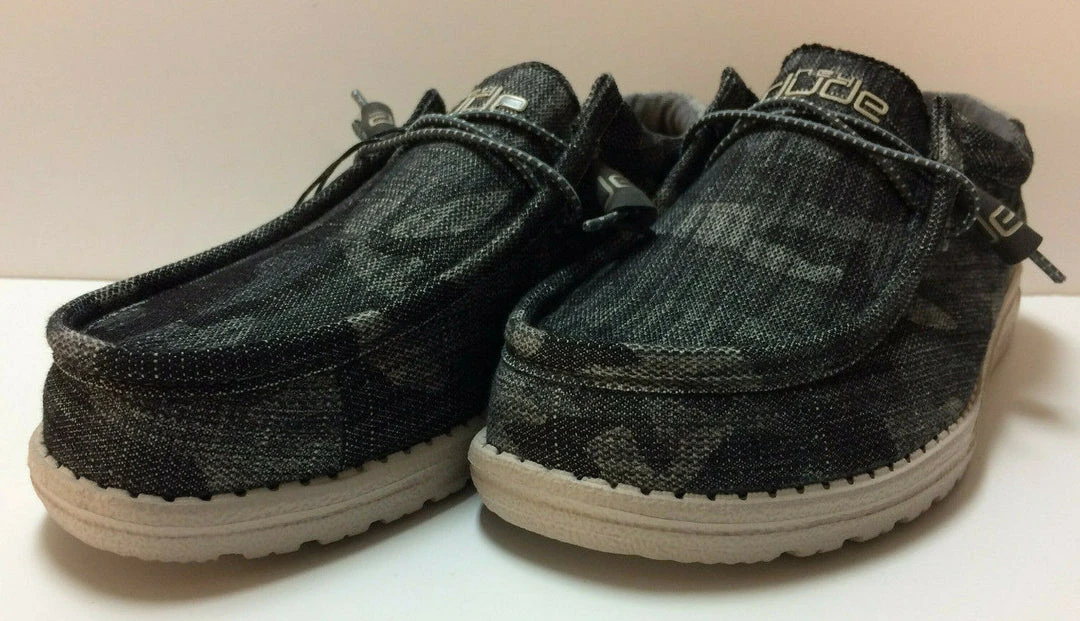 Hey Dude Wally Camo Tweed Men's Casual Comfortable Lightweight Slip On Shoes 2 Hey Dude Wally Camo Tweed Men's Casual Comfortable Lightweight Slip On Shoes