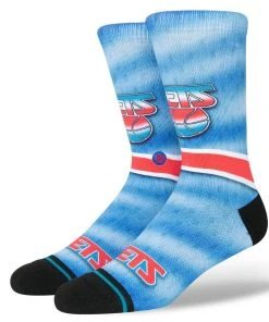 New Jersey Nets Stance NBA HWC Hardwood Classics Crew Socks L Men 9-13 Brooklyn