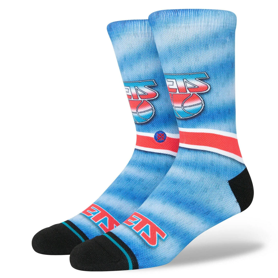 New Jersey Nets Stance NBA HWC Hardwood Classics Crew Socks L Men 9-13 Brooklyn 1 New Jersey Nets Stance NBA HWC Hardwood Classics Crew Socks L Men 9-13 Brooklyn