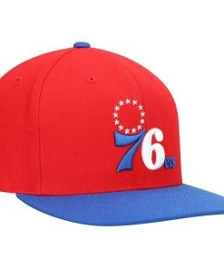 Philadelphia 76ers Mitchell & Ness NBA Snapback Hat 2Tone Hardwood Cap Sixers