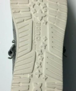 Hey Dude Shoes Hey Dude Wally Linen Iron Casual Lightweight Comfortable Slip On Men's Shoes