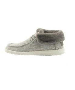 Hey Dude Wendy Britt Herringbone Grey Women's Lightweight Casual Slip On Shoes Hey Dude Shoes 8 Hey Dude Wendy Britt Herringbone Grey Women's Lightweight Casual Slip On Shoes Hey Dude Shoes
