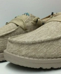 Hey Dude Shoes Hey Dude Wendy Flora Sunflower Beige Lightweight Casual Slip On Women's Shoes