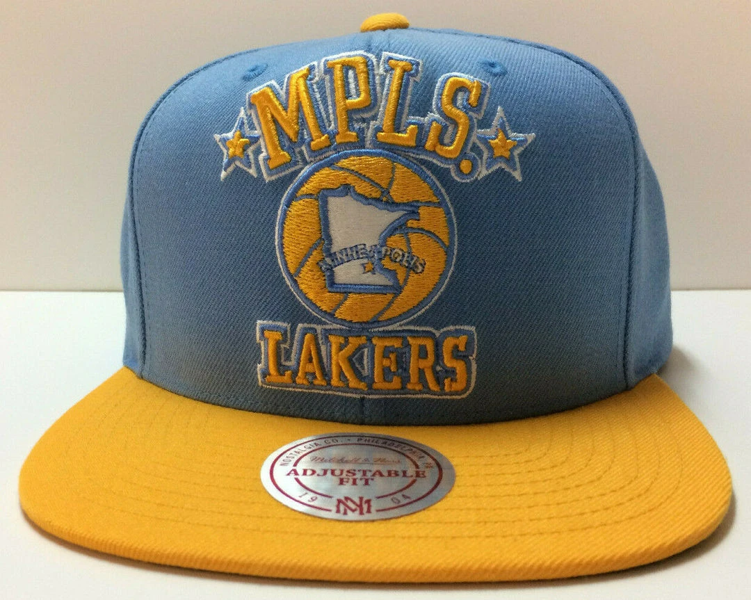 Minneapolis Lakers Mitchell & Ness NBA Snapback Hat Cap Los Angeles LA 2Tone 1 Minneapolis Lakers Mitchell & Ness NBA Snapback Hat Cap Los Angeles LA 2Tone
