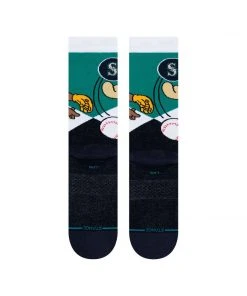 2022 Seattle Mariners Stance MLB Mariner Moose Mascot Socks Large Men's 9-13 5 2022 Seattle Mariners Stance MLB Mariner Moose Mascot Socks Large Men's 9-13