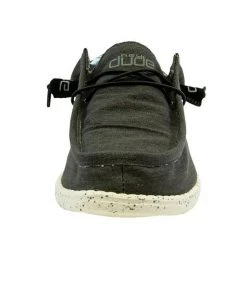 Hey Dude Shoes Hey Dude Wally Stretch Black Men's Shoes Lightweight Slip On Casual Shoes