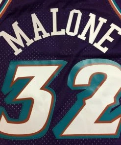 NBA Karl Malone Utah Jazz Mitchell & Ness 1996-1997 Mountains Authentic Jersey