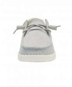 Hey Dude Shoes Hey Dude Wendy Stretch Fleece Glacier Grey Lightweight Casual Women's Shoes