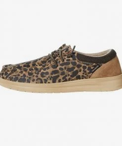 Hey Dude Wendy Polly Leo Nut Lightweight Women's Shoes Slip On Comfort Casual