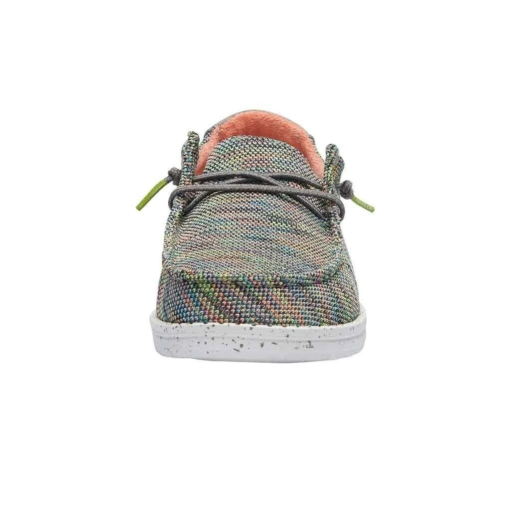 Hey Dude Wendy Youth Peacock Pink Shoes Comfortable Lightweight Slip On Casual 4 Hey Dude Wendy Youth Peacock Pink Shoes Comfortable Lightweight Slip On Casual