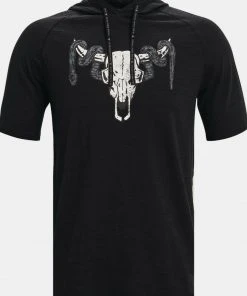 Under Armour Mens UA Project Rock Terry Snake Short Sleeve Hoodie Dwayne Johnson