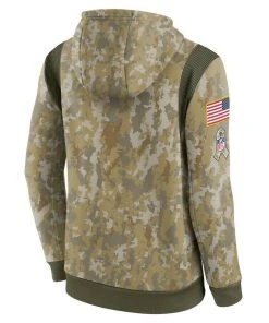NFL 2021 Dallas Cowboys Nike Camo Men's Salute To Service Sideline Hoodie Authentic