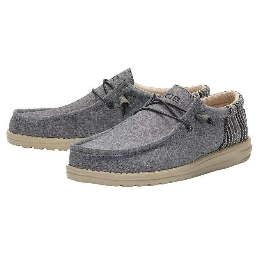 Hey Dude Wally Funk Anchor Men's Shoes Comfortable Ligthweight SlipOn Casual 2 Hey Dude Wally Funk Anchor Men's Shoes Comfortable Ligthweight SlipOn Casual