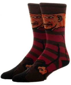 Freddy Krueger A Nightmare On Elm Street Bioworld Socks Mens 8-12 Halloween