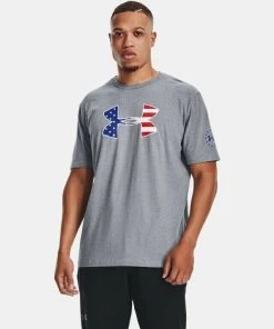 Under Armour Mens UA Freedom Big Flag Logo Short Sleeve Graphic T-Shirt SS Tee 23 Under Armour Mens UA Freedom Big Flag Logo Short Sleeve Graphic T-Shirt SS Tee