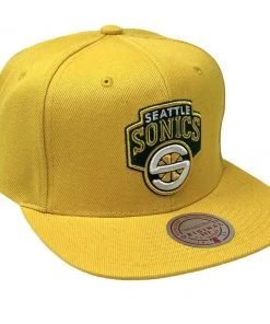 Seattle SuperSonics Mitchell & Ness NBA Snapback Hat XL Logo HWC Cap Sonics