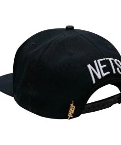 Brooklyn Nets Pro Standard NBA Snapback Hat Flat Brim Adjustable Script Cap