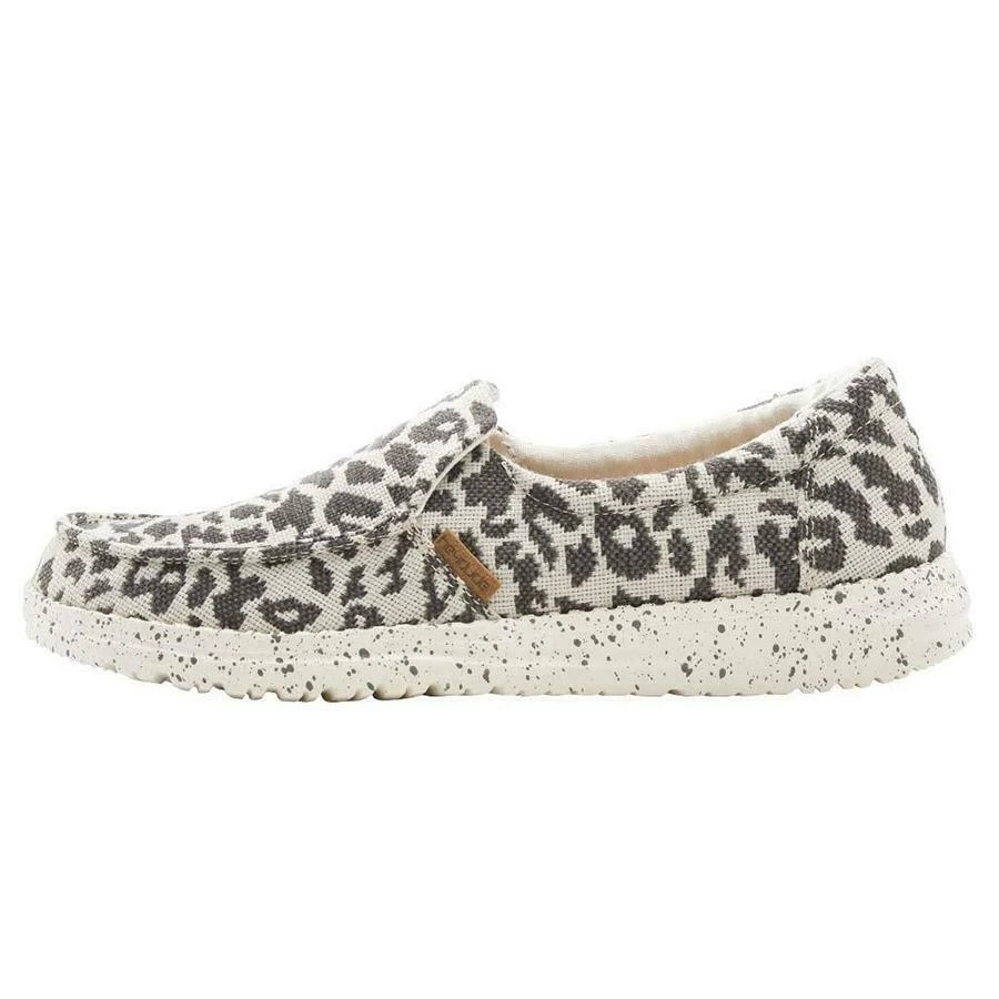 Hey Dude Wendy Hey Dude Women's Wendy Misty Woven Cheetah Grey Shoes Slip On Comfortable Casual 3 Hey Dude Wendy Hey Dude Women's Wendy Misty Woven Cheetah Grey Shoes Slip On Comfortable Casual