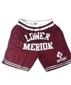 Headgear Classics NBA Kobe Bryant Lower Merion High School #33 Authentic Embroidered Basketball Shorts