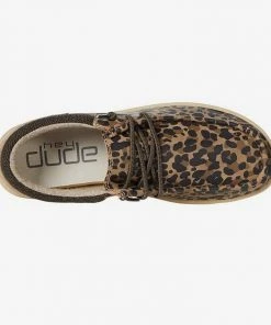 Hey Dude Wendy Polly Leo Nut Lightweight Women's Shoes Slip On Comfort Casual