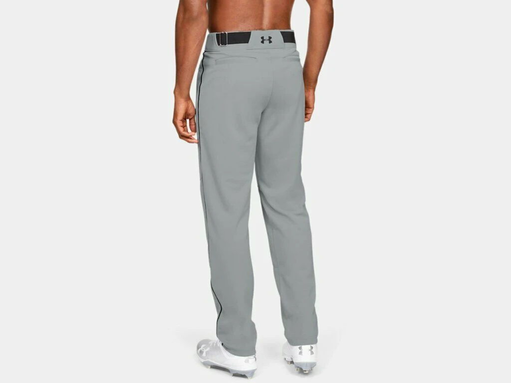 Under Armour Men's Grey W/ Black Piped UA Utility Relaxed Fit Baseball Pants 2 Under Armour Men's Grey W/ Black Piped UA Utility Relaxed Fit Baseball Pants