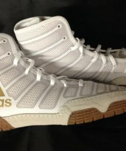 Adidas AdiZero Varner 2 Men's White Limited Edition Wrestling Shoes